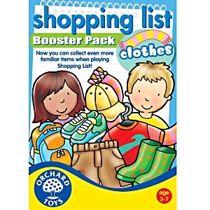 Shopping list clothes booster pack
