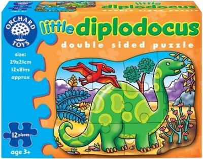 Little diplodocus Double Sided Puzzle